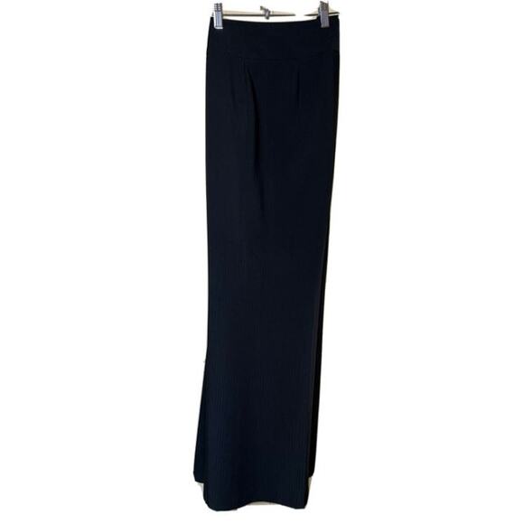 Kasper Pants Womens 16 Wide Subtle Stripe High Rise Trouser Flatter Minimalist - Picture 8 of 9